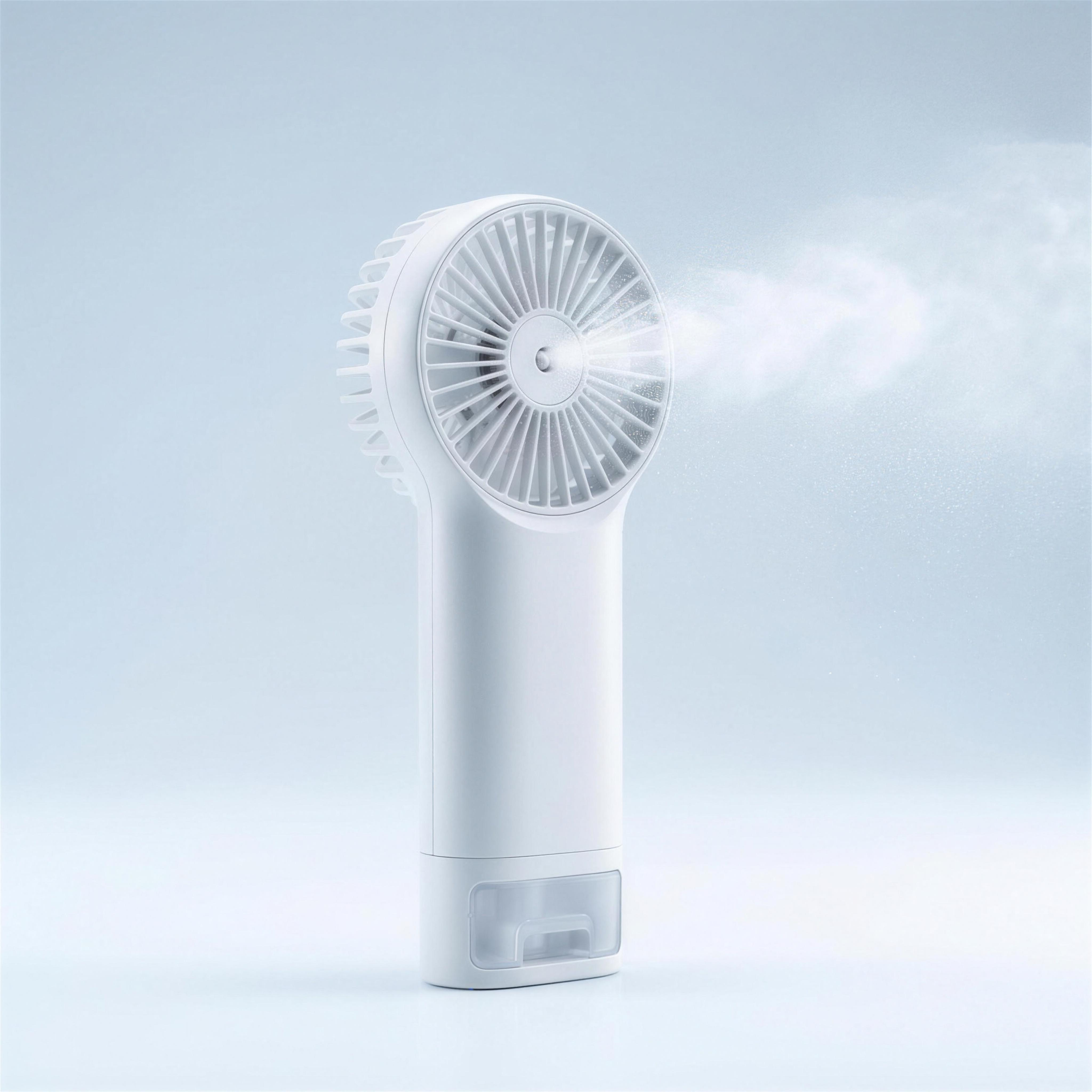 ArcticMist portable misting ice fan in white with fine mist spray — 4K